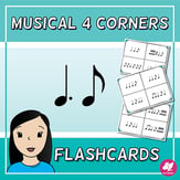 Flashcards with 4 Corners/Section - Standard Notation Reproducible PDF